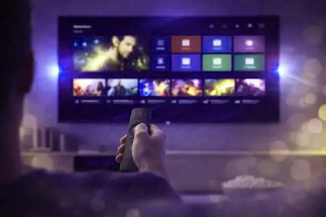 Picking a channel with the remote in the TivioneTV guide